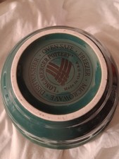 Longaberger Pottery Woven Traditions Medium Ivy Green Mixing Bowl 6.5