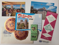 Vintage 1957 Hotel Utah Salt Lake City 10-Piece Travel Ephemera Collection NICE picture