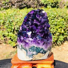 3.3LB Natural Amethyst geode quartz cluster crystal specimen Healing 3140 picture