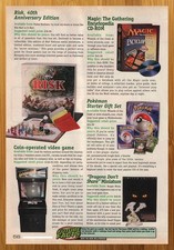 1999 Risk 40th Anniversary/Magic The Gathering Encyclopedia Print Ad/Poster Art picture