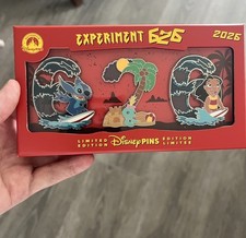 2026 Disney Parks Jumbo Stitch Experiment 626 Day Pin Set Limited Edition 3000 picture