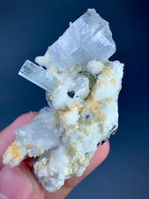 Natural Aesthetic Aquamarine Black tourmaline And QuartzFrom Pakistan 184 CTs ) picture