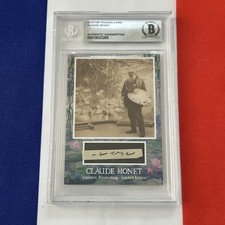 Claude Monet Handwritten Word Removed From a Beckett Autograph Letter Signed picture