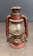 Vintage Dietz Comet No 50 Red Kerosene Lantern USA Original Cap Glass Globe picture