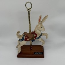 Vintage PJ’s Carousel Dentzel Style Rabbit Figure Signed *read* picture