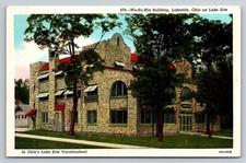 Wo-Ho-Mis Building Lakeside Ohio Lake Erie Vacationland Postcard C.T. Art picture