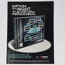 Midway Arcade's Greatest Hits PS1 No Quarters Print Ad/Poster Official Promo Art picture