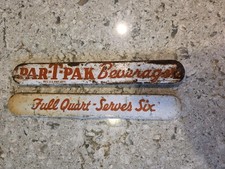 Vintage 1930s Par-T-Pak Beverage Metal Wire Rack Topper Sign Nehi RC Royal Crown picture