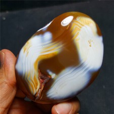 HOT143.7G Natural Genuine Flower skin Agate rock polished Madagascar  4072+ picture