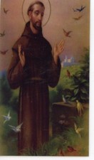 FRANCISCAN MORNING PRAYER - Laminated Holy Cards. QUANTITY 25 CARDS picture
