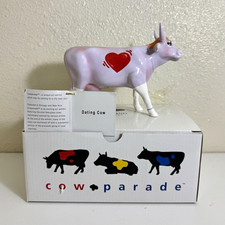 CowParade Dating Cow Collectible Cow Figurine Fiberglass w/ Box & Tag picture
