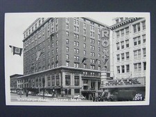Tacoma Washington WA Winthrop Hotel Roxy Theatre Real Photo Postcard RPPC 1948 picture