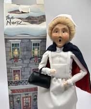 Vintage 1998 Byers Choice Ltd. Retired Carolers Blond Nurse with Bag & Box/Tote picture