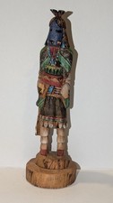 Vintage Hopi Tewa Girl Hano Mana Katsina Kachina Doll Signed L. VALENTINE 7.25
