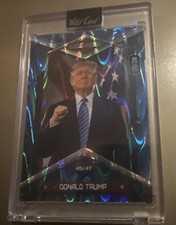 RARE Wild Card 2020 Election Alumination Trump IYKYK Yes Fist, Blue RayWave picture