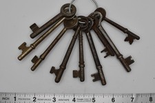 Lot of 10 Antique & Vintage Skeleton Keys picture