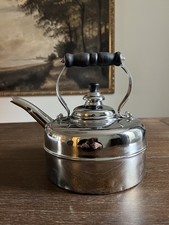 VTG Simplex Patent Solid Copper Chromed Tea Kettle Pot 400709-402190 England picture