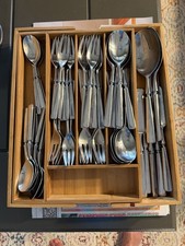 Vintage Dansk Anvil Stainless, 11 Place Settings Plus, Serving Spoons And Fork picture