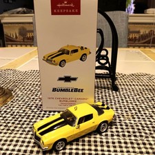 HALLMARK 1976 CHEVROLET CAMARO BUMBLEBEE #5 THE CAR'S THE STAR 2025 ORNAMENTS picture