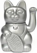 Lucky Cat Maneki Neko Waving Arm Japanese Lucky Cat Hand Painted Battery picture