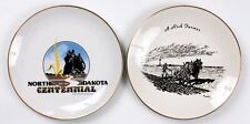 Lot 2 Collector Plate North Dakota Centennial 1889-1989 ND + A Rich Farmer  8.5