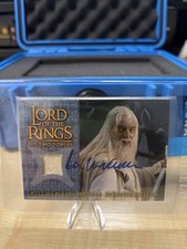 Topps Gandalf Authentic Movie Memorabilia Card & Hand Signed By Ian McKellen COA picture