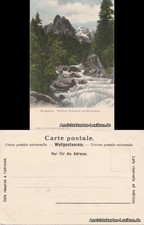 Postcard Meiringen Wellhorn, Wetterhorn and Reichenbach 1912 picture
