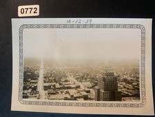 Cityscape Aerial View 1939 Snapshot Photograph Hotel Biltmore Downtown OKC picture