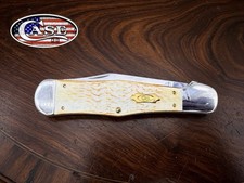 Case XX 1991 Winston Cup Champion 21518 Burnt White Bone Coke Bottle Knife MINT picture