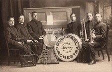 Colonial Orchestra Central Village Connecticut CT 1910s RPPC Photo Postcard COPY picture