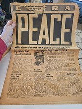 1945 WWII V-J Day PEACE EXTRA Los Angeles Daily News 20 Page Newspaper Japan picture