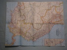 VINTAGE NORTHWESTERN SOUTH AMERICA MAP National Geographic February 1964 picture