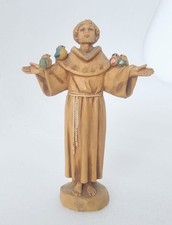 Fontanini St. Francis of Assisi #259 Simonetti Italy 1984 Figurine w Birds 4.25