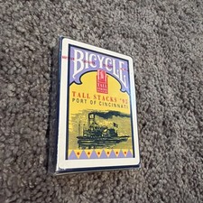 Vintage Bicycle Playing Cards TALL STACKS '95 Port Of Cincinnati Poker Size picture