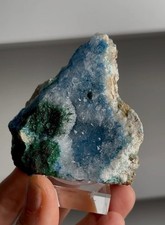 Beautiful Blue Shattuckite with Quartz & Malachite – Namibia picture