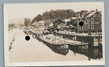 RPPC Lehigh Canal Barges WEISSPORT PA Carbon County Real Photo Postcard picture