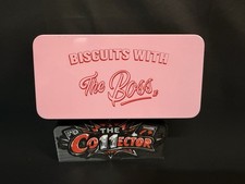 Ted Lasso: Biscuits with the Boss Pink empty Tin.  Warner Brothers/Apple TV picture