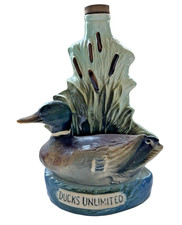 Vintage Jim Beam 1974 Ducks Unlimited Empty Decanter With Cork, Mallard Mancave picture