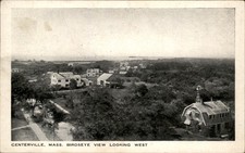 Centerville MA Birdseye View The Commercial Print. c1910s Vintage Postcard picture