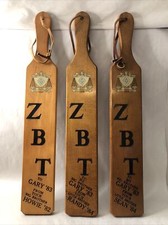 3 Rare Vtg 1982-1984 Vanderbilt University, ZBT Fraternity Pledge Paddles 22” picture