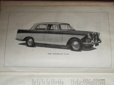 WOLSELEY 6/110 BMC 1962 Driver's Handbook 72 pages ENGLAND, FREE POST AUSTRALIA picture