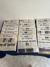 9/12-26/2001 + 9 More Oregonian Newspaper Lot 9/11 New York Tower Attack picture