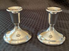 Pair International Silver Co Candlesticks Candle Holders Silverplated picture