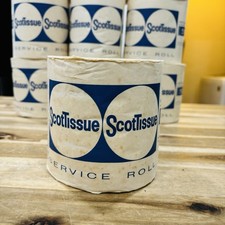Lot of 10 NOS ScotTissue Service Roll Scott Tissue Toilet Paper 1000 Sheets Vtg picture