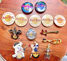 VTG Hard Rock Cafe Pin Lot/14 FOXWOODS SCHOOL GIRL, SAILOR PANDA , FLAME GUITAR picture