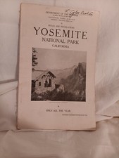 Antique 1925 Yosemite National Park Brochure-READ DESCRIPTION AND SEE PHOTOS picture