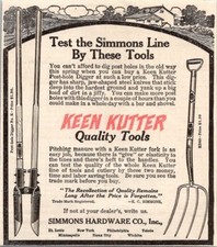 1913 Keen Kutter Simmons Hardware Tools Cutlery Pitch Fork Digger ORIG Print Ad picture