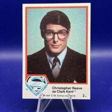 1978 Topps Superman CHRISTOPHER REEVE As Clark Kent #2 Card picture