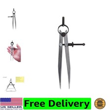 6 Inch Adjustable Lockable Steel Divider Wing Leather Compass picture
