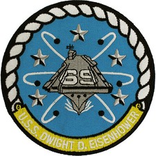 USS Dwight D. Eisenhower CVN-69 Ship Patch ( 4 1/4